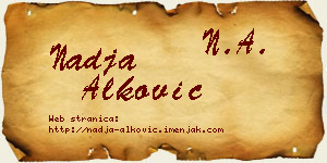 Nadja Alković vizit kartica